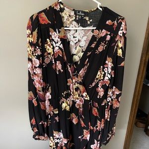 Womens long sleeve floral dress